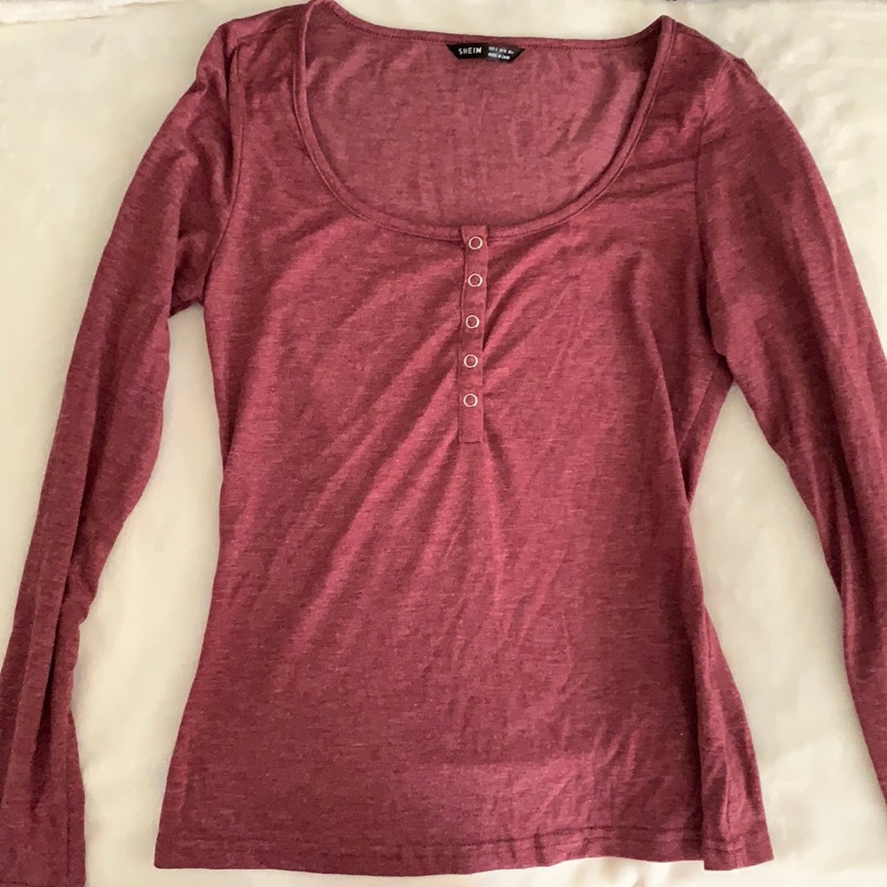 Warm long sleeve.